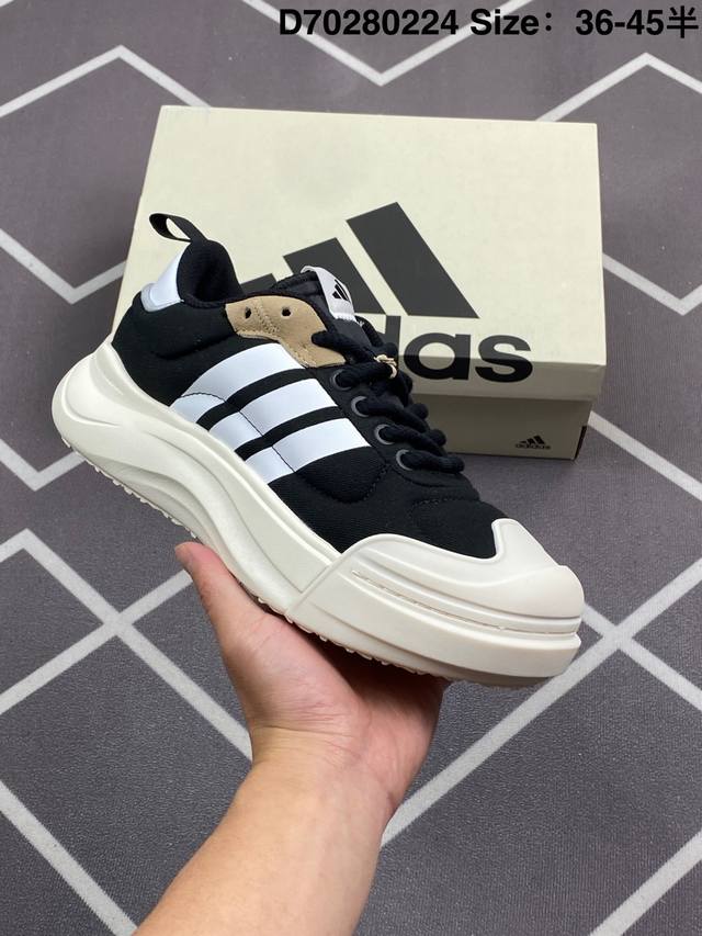 公司级Adidas Maxxcourt Spw 阿迪达斯 圆头系带 低帮 生活休闲鞋 货号:Ih6058 尺码:36 36.5 37 38 38.5 39 40