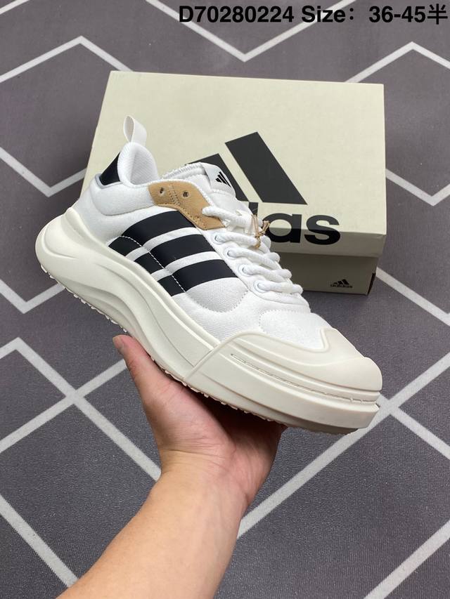 公司级Adidas Maxxcourt Spw 阿迪达斯 圆头系带 低帮 生活休闲鞋 货号:Ih6058 尺码:36 36.5 37 38 38.5 39 40