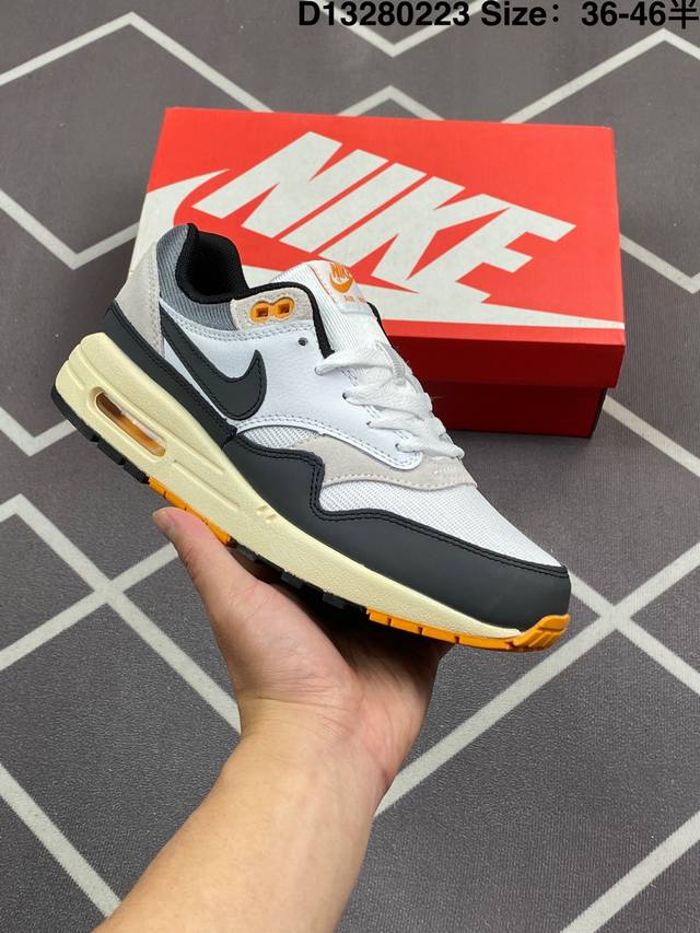 公司级 耐克 Concepts X Nike Air Max 1 Sp Mellow 复古 腰果花 低帮 气垫 休闲跑步鞋 男女子同款运动鞋，气垫百搭跑步鞋。融