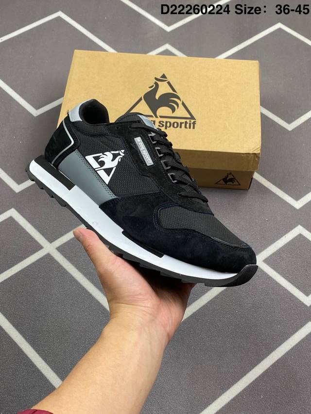 新品 乐卡克 Le Coq Sportif 好穿又百搭的乐卡克老爹鞋乐卡克Le Coa Sportif 法式复古山系运动拼接流行 透气轻便回弹低帮 生活休闲鞋