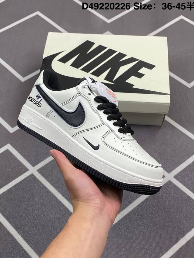 耐克 Nike Air Force 1 ‘07 Low 空军一号 气垫厚底增高百搭运动板鞋 原楦头原纸板 打造纯正空军版型，专注外贸渠道 全掌内置蜂窝气垫 原盒