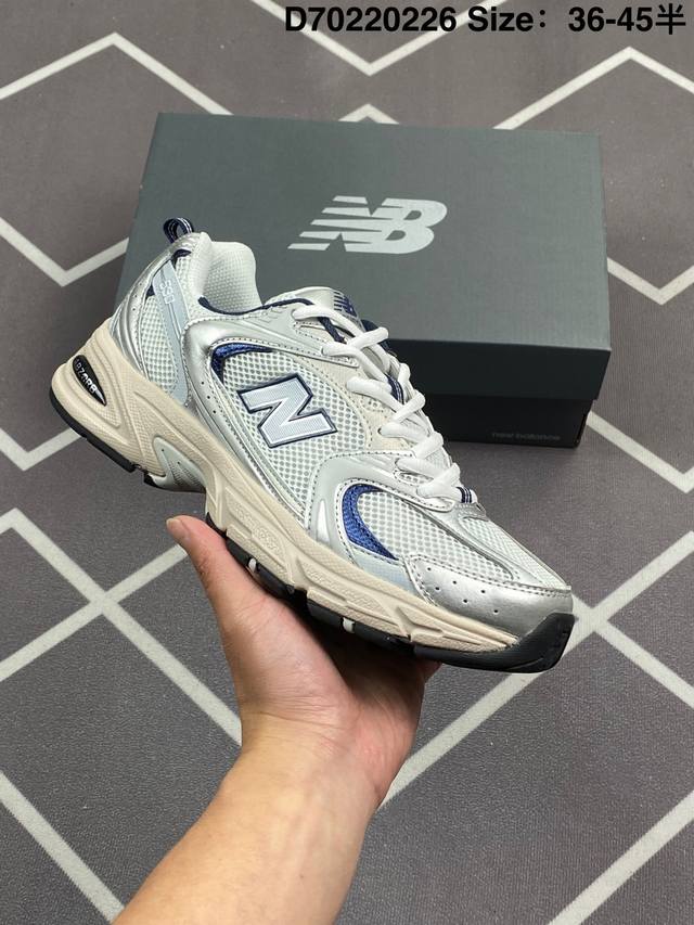 真标New Balance Mr530系列复古老爹风网布跑步休闲运动鞋 货号:Mr530Sg 尺码:36 37 37.5 38 38.5 39.5 40 40.