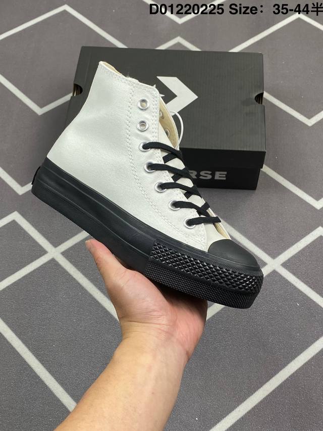 匡威2025新品 增高系列 Converse All Star 厚底增高 百搭休闲 防滑耐磨 厚底休闲鞋 白黑奥利奥经典百搭 厚底设计瞬间拉长腿型 防滑耐磨大