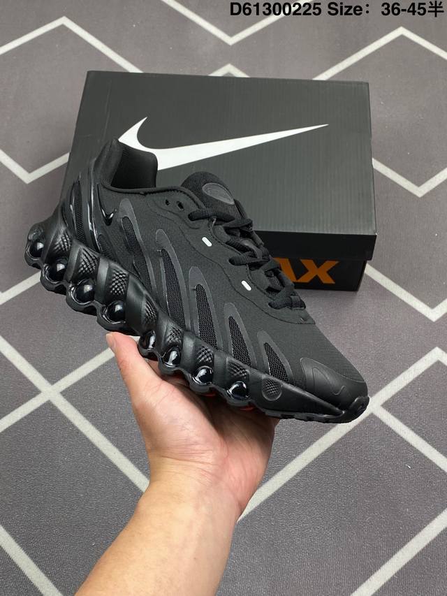 公司级Nike Air Max Dn8 全掌科技气垫 缓震运动跑鞋 Dn8的核心亮点在于其八腔气垫结构 根据不同部位设定的气压值专为行走设计 提供卓越的舒适感