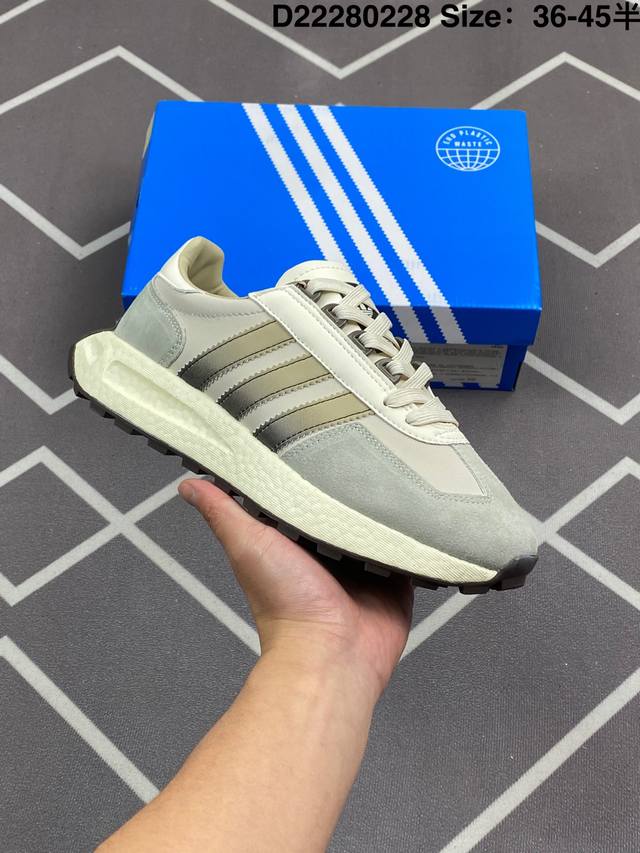 公司级阿迪达斯Adidas Retropy E5 W.R.P 三叶草新款运动休闲爆米花跑鞋 新款低帮经典运动鞋以70年代经典跑步鞋为灵感 新鲜演绎复古造型 搭载