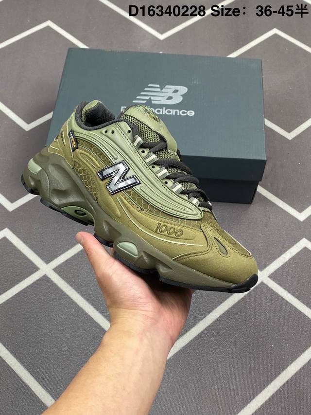 公司级新百伦New Balance 1000 系列低帮复古老爹风休闲运动跑步鞋 New Balance 在不同配色上其鞋面材质呈现不同感觉，无论是运动风抑或是高