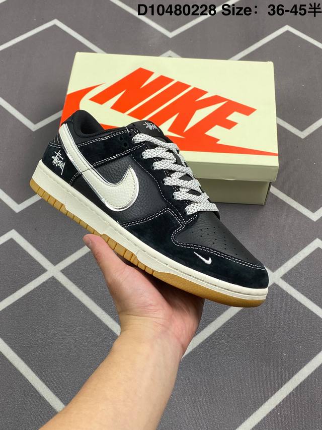 公司级Nk Sb Dunk Low 北面联名 米黑白勾 周年高端定制 低帮休闲板鞋 #定制鞋盒 大厂纯原品质出货 超高清洁度 皮料切割干净无任何毛边 细节完美