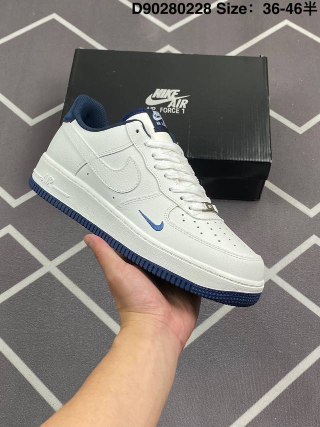 公司级 附赠送Logo清洁刷 Af1耐克 Nike Air Force 1 ‘07 Low 空军一号 厚底增高百搭休闲运动板鞋 原楦头原纸板 打造纯正空军版型，