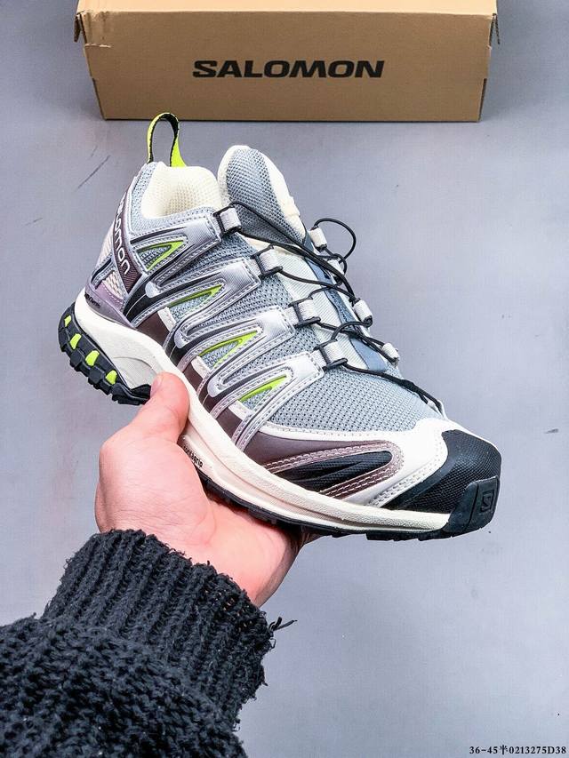 Salomon Xa Pro 3D Adv 萨洛蒙 户外越野跑鞋 鞋面采用Sensifit贴合技术 全方位贴合包裹脚型 鞋跟部鞋底牵引设计 提供强大的抓地性能