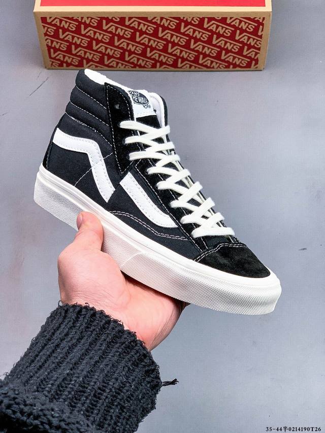 万斯范斯Vans Sk8-Hi Slim 万斯高帮时尚运动休闲板鞋滑板鞋 0214190T26