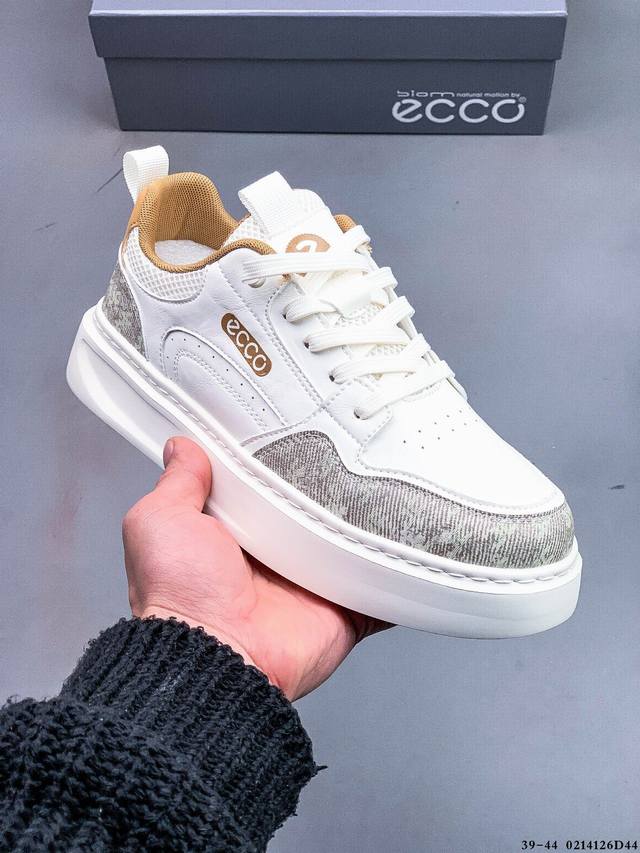 公司级！Ecco Men's Classic Lisbon Lace 爱步 街头趣闯系列系带休闲鞋 代工原单品质#轻盈发泡橡胶鞋底#欧索莱吸汗去臭脚垫 0214