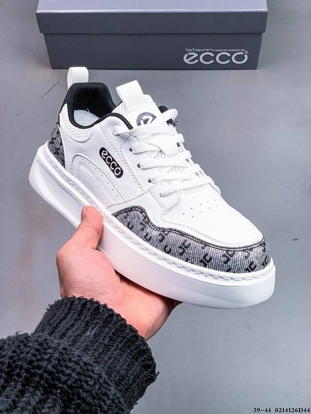 公司级！Ecco Men's Classic Lisbon Lace 爱步 街头趣闯系列系带休闲鞋 代工原单品质#轻盈发泡橡胶鞋底#欧索莱吸汗去臭脚垫 0214