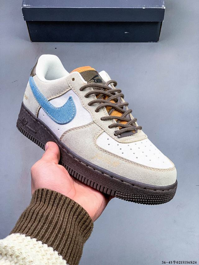 真标半码！耐克Nike Air Force 1 Low 空军一号低帮经典百搭休闲板鞋 0215156S24 - 点击图像关闭