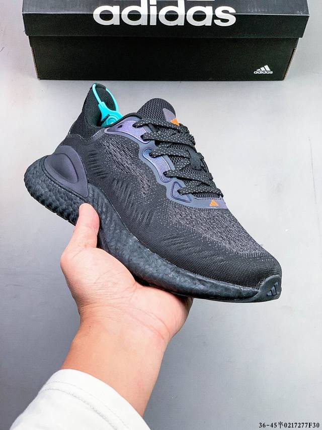 公司级！Adidas Switch Fwd阿尔法爆米花网面透气休闲跑鞋 0217277F30