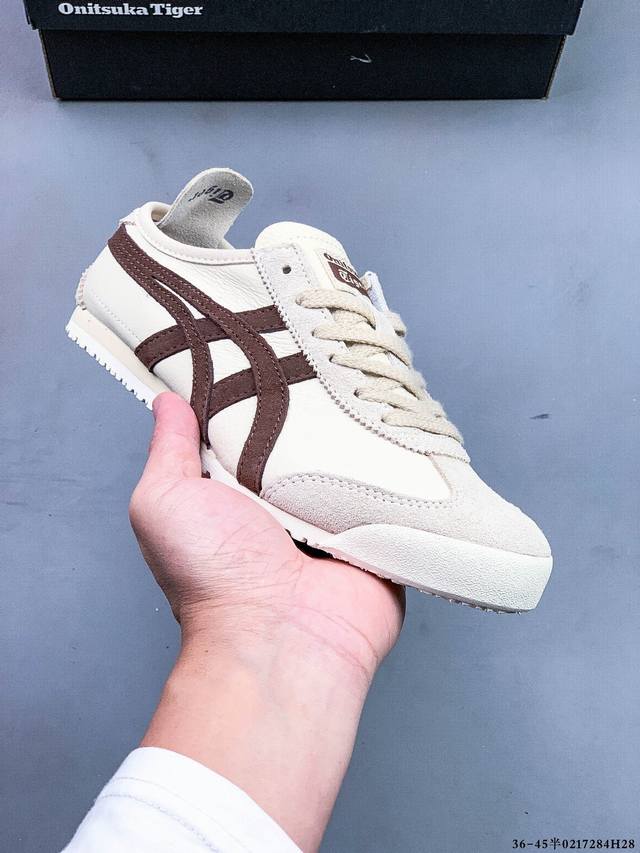 Asics Onitsuka Tiger 鬼冢虎手工鞋亚瑟士鬼冢虎专柜正品头层小羊皮 产品从款式颜色造型上体现出追求舒适和细节的完美，鞋类更是推崇手工制作的严谨