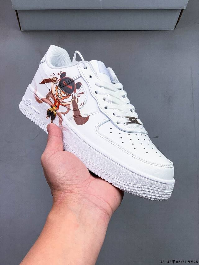 真标半码！耐克Nike Air Force 1 Low 空军一号 哪吒联名 低帮百搭休闲运动板鞋 0217119Y28 - 点击图像关闭