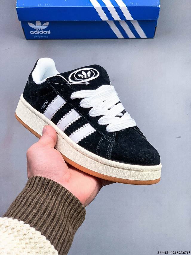 阿迪达斯Adidas Originals Campus 80S 学院系列经典复古低帮百搭休闲运动板鞋 0218236J15