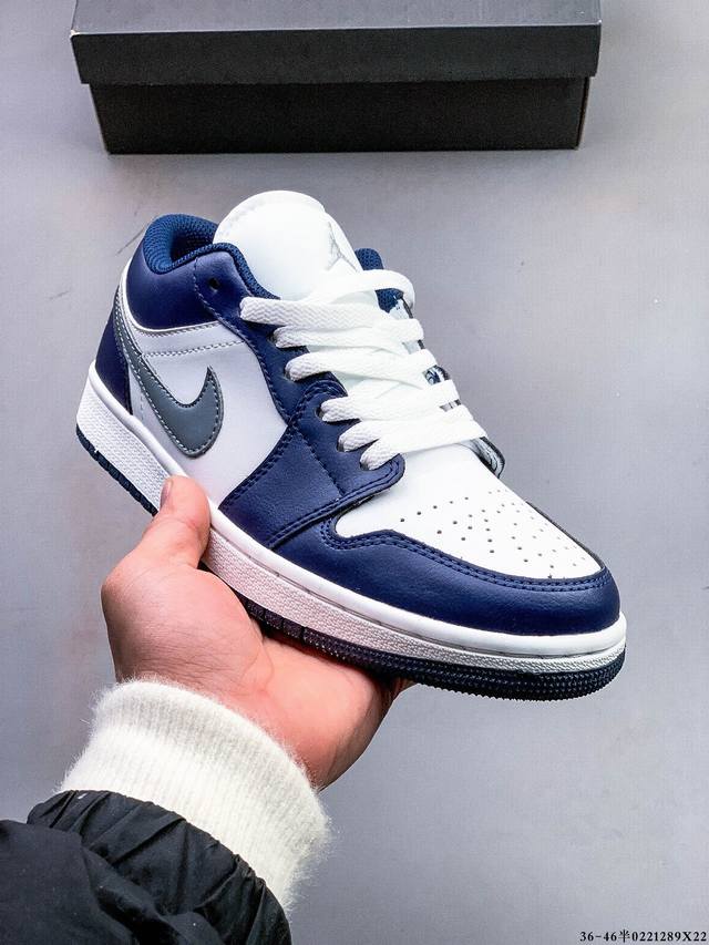 真标半码！耐克Nike Air Jordan Low 1 乔1低帮经典休闲板鞋 0221289X22