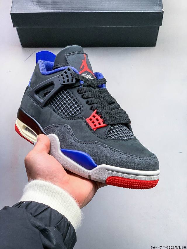 纯原版本！Air Jordan 4 Retro Og Cement Aj4 乔4 复古休闲运动篮球鞋 正确鞋舌立体高频 原厂数据 2024最新原厂底模 原厂纸板