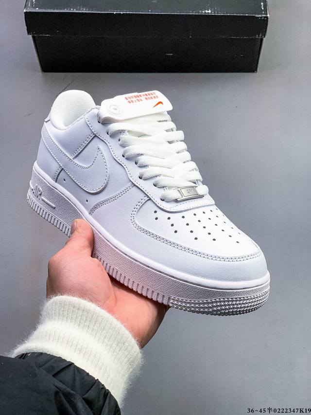 真标半码！耐克Nike Air Force 1 Low 空军一号低帮经典百搭休闲板鞋 0222347K19