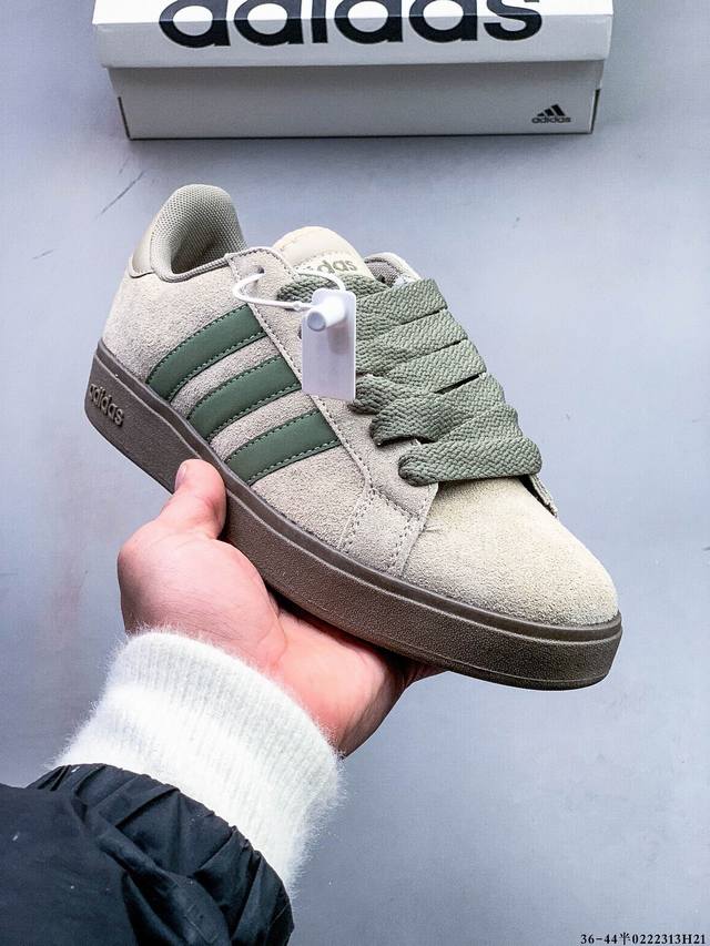 真标半码！Adidas Grand Courtbeat Base 00S 秋冬新品休闲板鞋 0222313H21 - 点击图像关闭