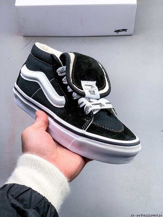 公司级！Vans X Hommegirls Sk8-Mid 时尚百搭中帮休闲滑板鞋 0222190T24