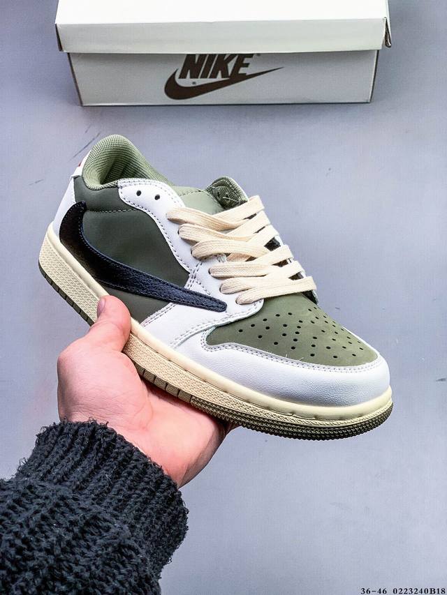 耐克Nike Air Jordan Low 1 乔1低帮倒勾经典休闲鞋 0223240B18