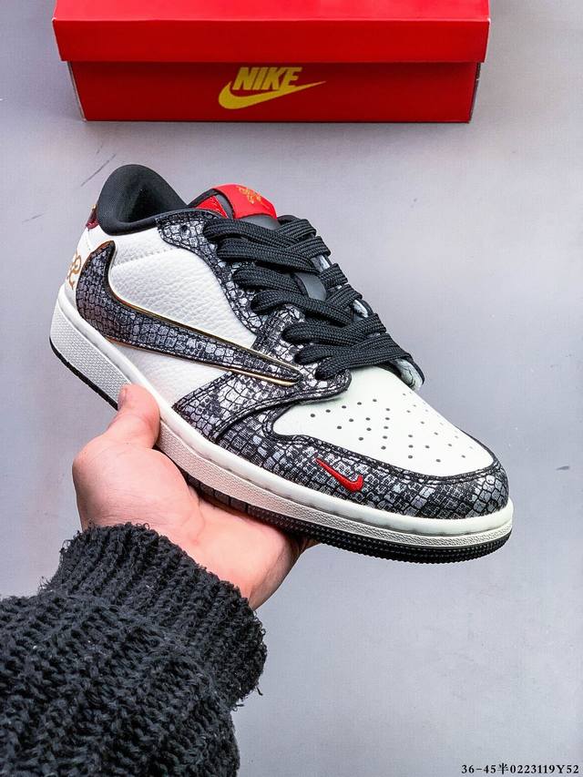 公司级头层！耐克Nike Air Jordan 1 Low Aj1乔1 倒勾低帮潮流缓运动休闲板鞋。Aj1 低帮拼接 完美版型真头层牛皮# 内置缓震气垫 原鞋开 - 点击图像关闭