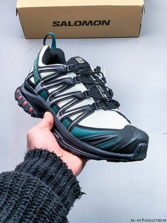 Salomon Xa Pro 3D Adv 萨洛蒙 户外越野跑鞋 鞋面采用Sensifit贴合技术 全方位贴合包裹脚型 鞋跟部鞋底牵引设计 提供强大的抓地性能