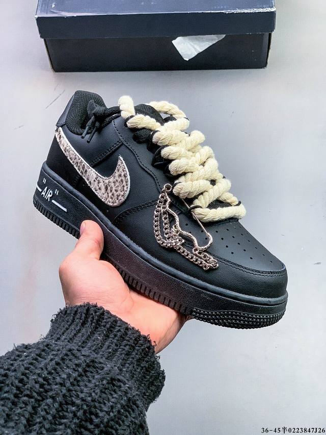 真标半码！耐克Nike Air Force 1 Low 空军一号低帮经典百搭休闲板鞋 0223847J26