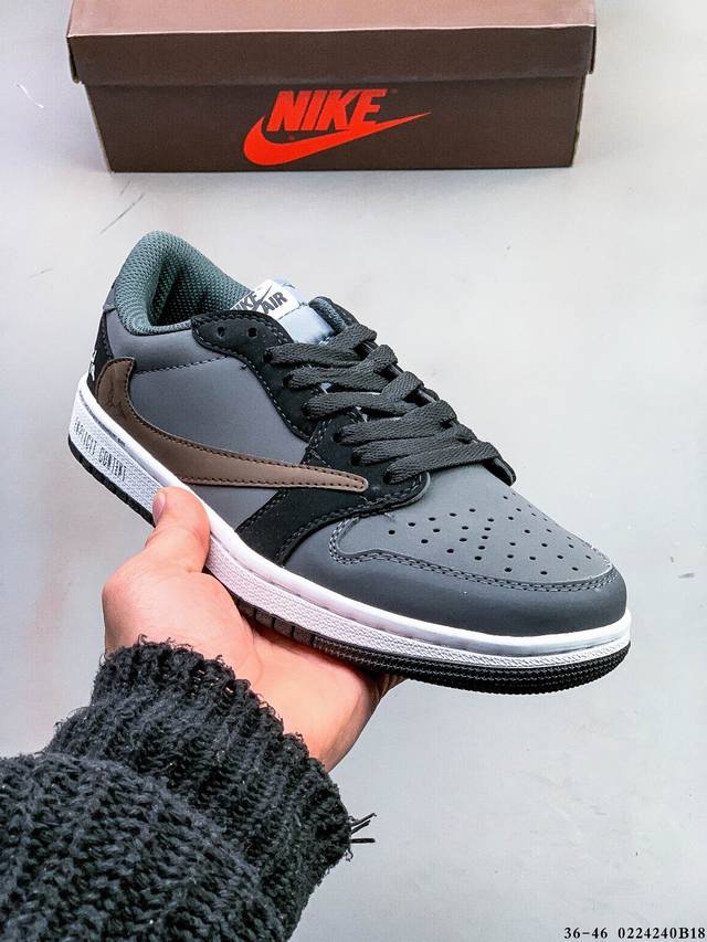 耐克Nike Air Jordan Low 1 乔1低帮倒勾经典休闲鞋 0224240B18