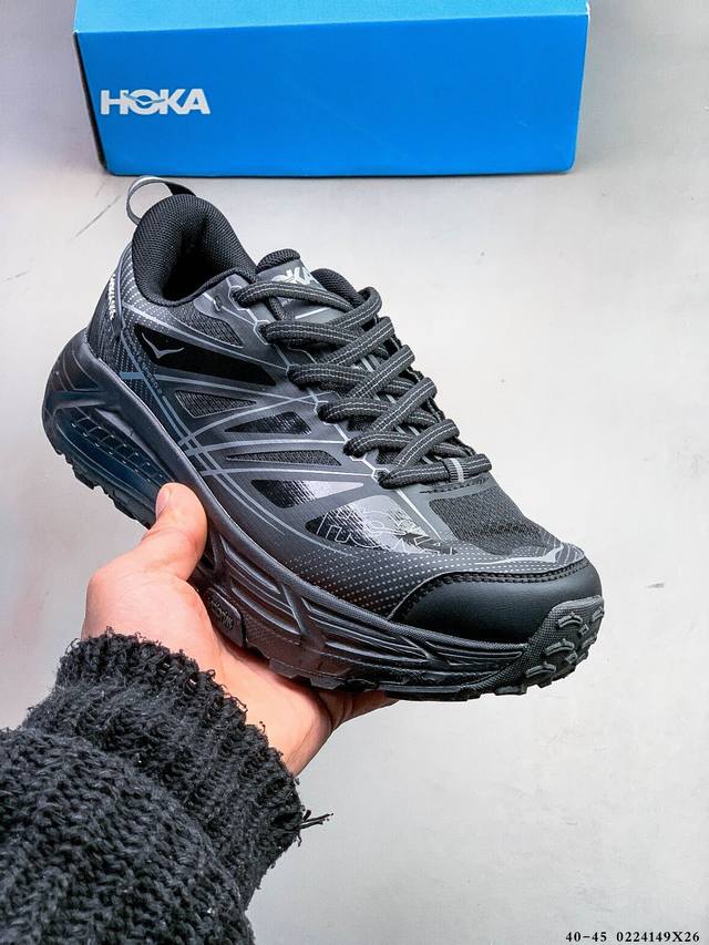 Hoka Mafate Speed 2 超轻厚底轻量山地跑步鞋 原装轻量化材料Fresh Foam 超轻量中底全部用料过3C认证滚动平衡科技减少33%能量消耗