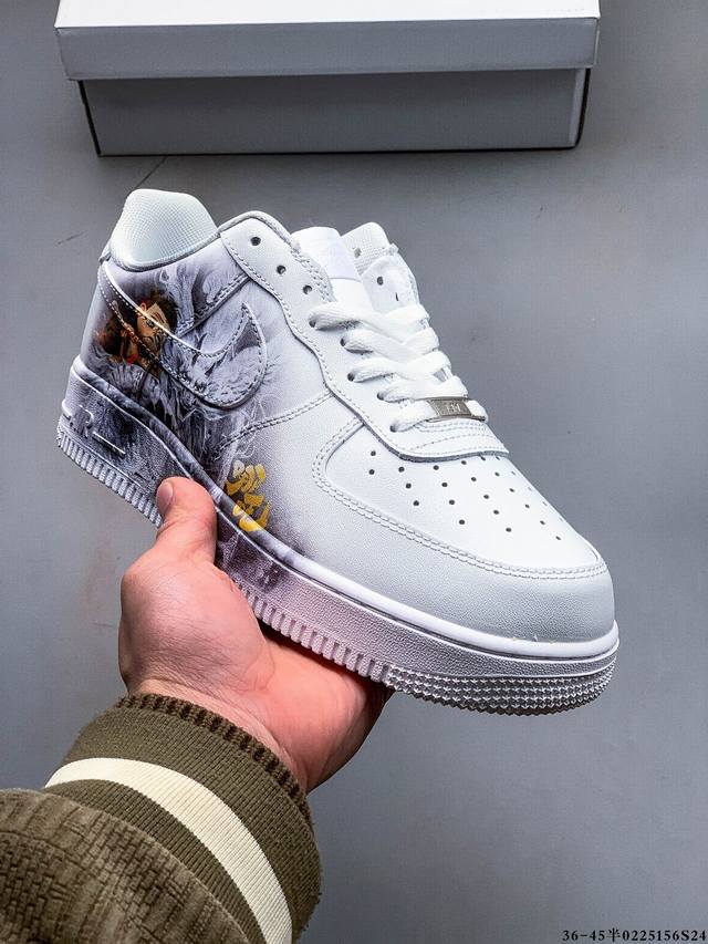 真标半码！耐克Nike Air Force 1 Low 空军一号低帮哪吒联名百搭休闲运动板鞋 0225156S24