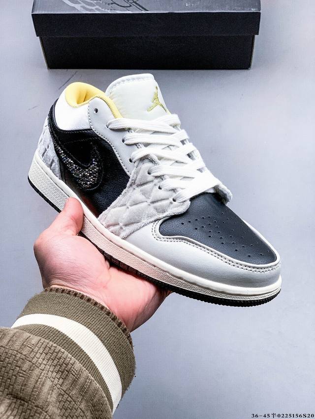 真标半码！耐克Nike Air Jordan Low 1 乔1低帮经典休闲板鞋 0225156S20 - 点击图像关闭