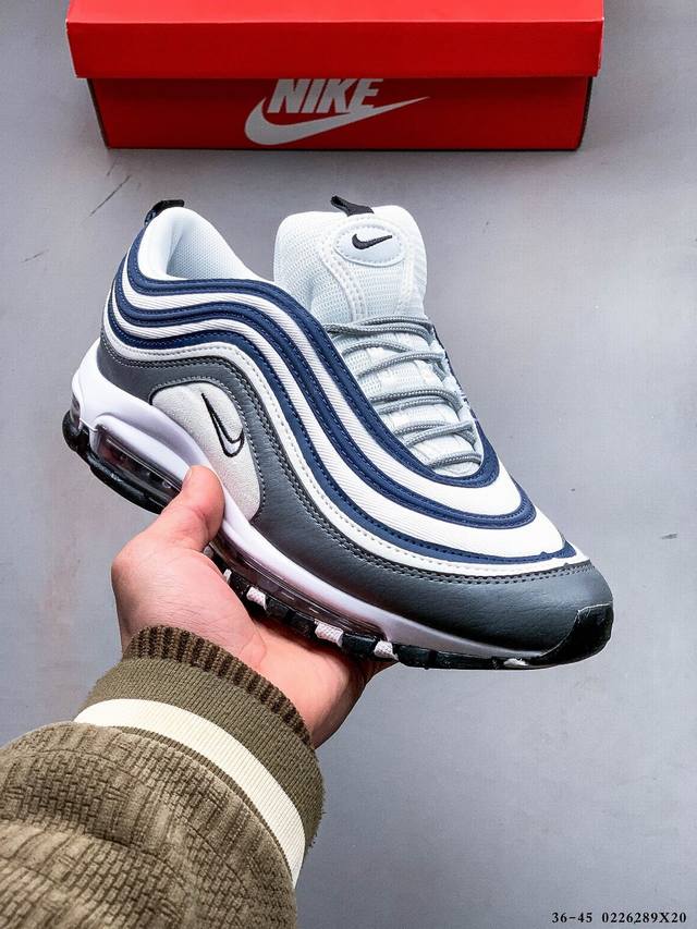 耐克Nike Air Max 97 子弹系列全掌气垫经典运动休闲跑步鞋 0226289X20