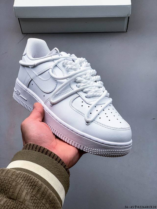 真标半码！耐克Nike Air Force 1 Low 空军一号低帮经典百搭休闲板鞋 0226481X20