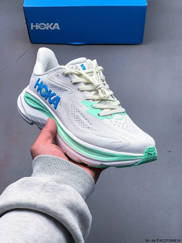 公司级！新款 Hoka One One Clifton 10 克利夫顿10代 休闲跑步鞋轻量缓震运动鞋 0227308J30