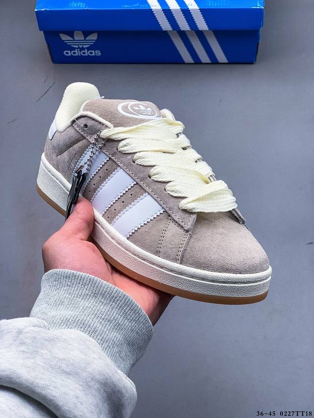 真标半码！阿迪达斯Adidas Originals Campus 80S 学院系列经典复古低帮百搭休闲运动板鞋 0227Tt18