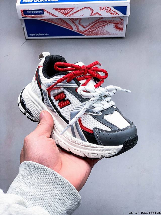 Nb新百伦New Balance Mr530系列复古老爹风运动休闲小童鞋 0227122T26