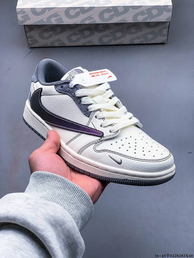 公司级头层！耐克Nike Air Jordan 1 Low Aj1乔1 倒勾低帮潮流缓运动休闲板鞋。Aj1 低帮拼接 完美版型真头层牛皮# 内置缓震气垫 原鞋开