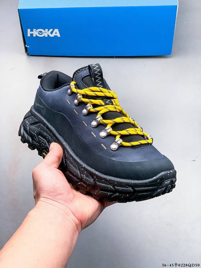 公司级！Hoka One One Tor Summit 秋冬新款户外皮革拼接徒步登山鞋 以阿尔卑斯山为灵感，Tor Summit 致敬经典徒步鞋款 Tor。延续