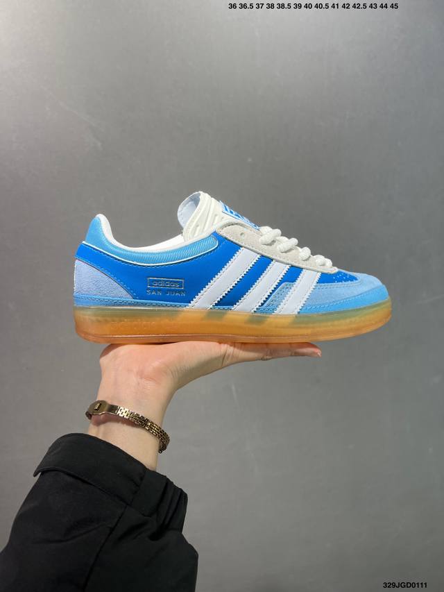 Adidas Originals Gazelle Indoor 三叶草休闲防滑耐磨低帮板鞋 纯原版本 鞋头出色设计 塑就出众贴合感 稳固的后跟贴合足部曲线设计