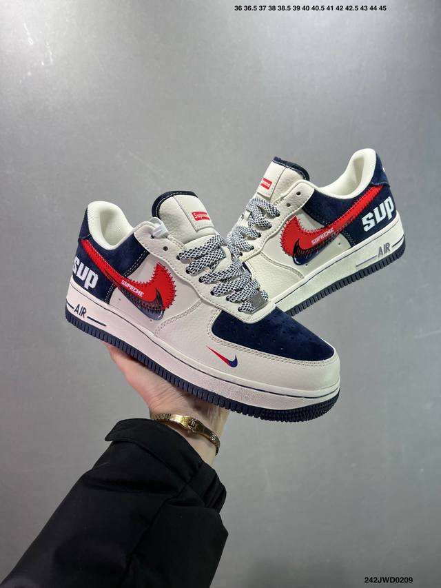 公司级 Nike Air Force 1 Low’07 空军一号低帮休闲板鞋 定制皮料 原楦原纸板 纯正空军版型 内置全掌气垫 货号：男 Cw2288-114