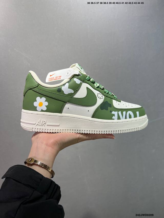 公司级 Nike Air Force 1 Low’07 空军一号低帮休闲板鞋 定制皮料 原楦原纸板 纯正空军版型 内置全掌气垫 货号：男 Cw2288-114