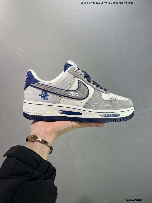 公司级 Nike Air Force 1 Low’07 空军一号低帮休闲板鞋 定制皮料 原楦原纸板 纯正空军版型 内置全掌气垫 货号：男 Cw2288-114