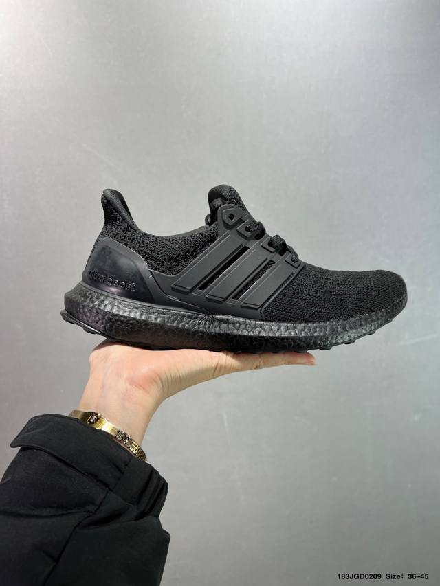 Virgil Abloh设计师独立品牌Off White X Adidas Ultra Boost Ub 4.0爆米花材质缓震慢跑鞋“Ow裸粉橘”Bb6309