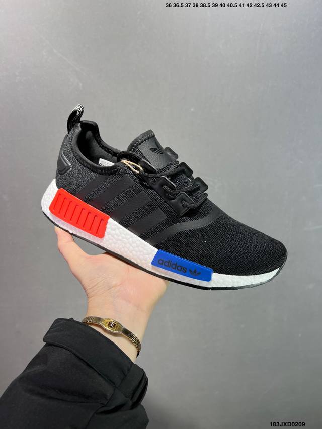 公司级Adidas Boost Nmd R1 系列 弹力针鞋织面 原高 装弹Boost颗大粒底 缓震能性卓越 体质盈轻且抗冲击 整 双鞋子的透气和性舒适完度美！ - 点击图像关闭