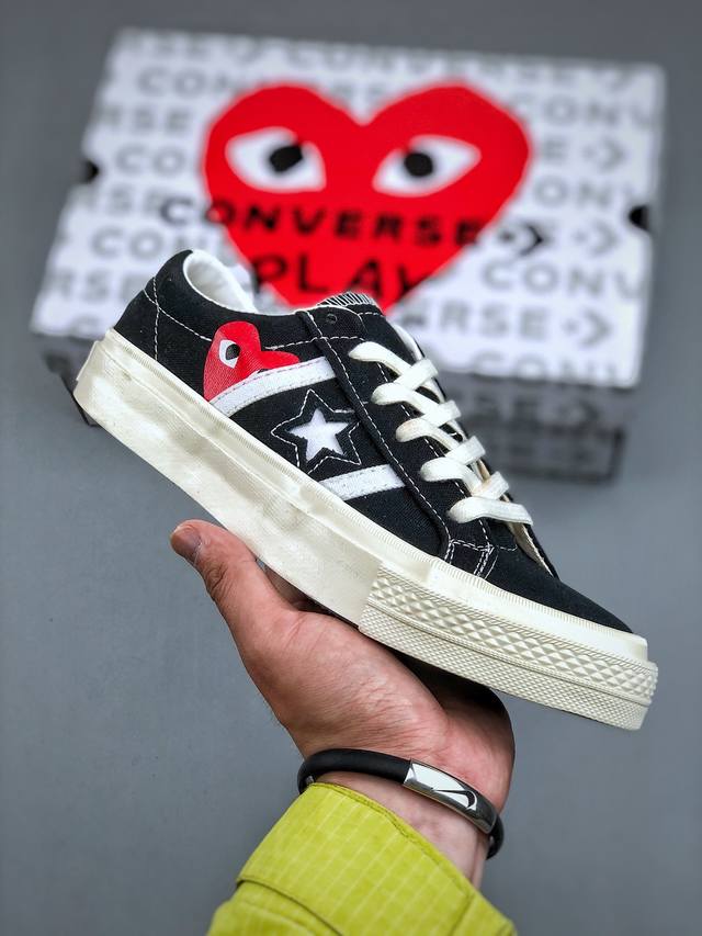 Converse X Playcomme Des Garcons One Star Academy Pro川久保龄联名款低帮休闲板鞋 尺码：35-44 半