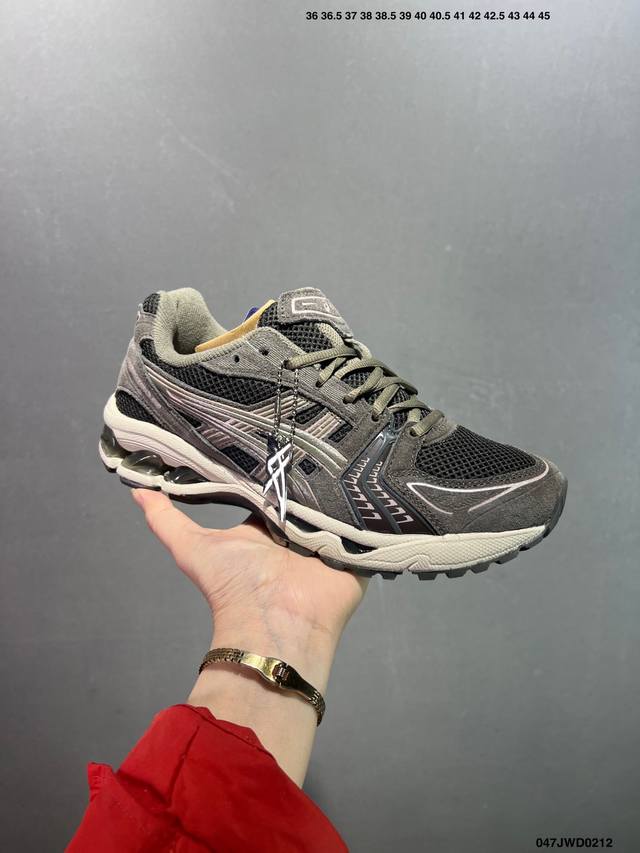 公司级Asics Gel-Kayano 14复古单品 亚瑟士系列轻量缓震休闲运动跑步鞋 设计师 Hidenori Yamashita 以 Flash 一词为灵感