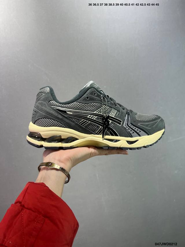 公司级Asics Gel-Kayano 14复古单品 亚瑟士系列轻量缓震休闲运动跑步鞋 设计师 Hidenori Yamashita 以 Flash 一词为灵感